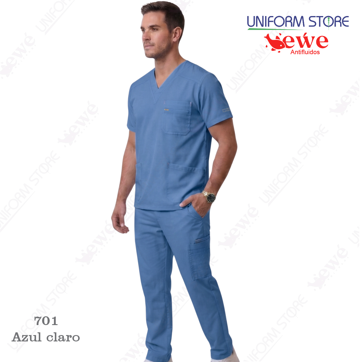 Uniforme Médico EWÉ 701 - Para Hombre - Imagen 2